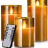 Led Flameless Glass Candles