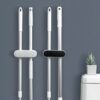 Self Adhesive Double Slot Wall Hook Mop Storage Rack
