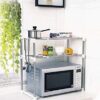 2 Layer Kitchen Storage Microwave Ovan Rack