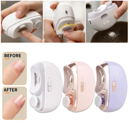 2 in 1 Electric Automatic Nail Clippers Trimmer Assorted color