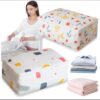 Storage Bags for Comforters, Blankets, Clothes, Quilts and Towels, Better and Sturdy Organizer Bag (Assorted colors)
