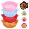 Silicone Air Fryer with Oil Absorbing Paper - Assorted Color