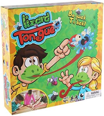 Double Game Lizard Spit Tongue Toys for Kids