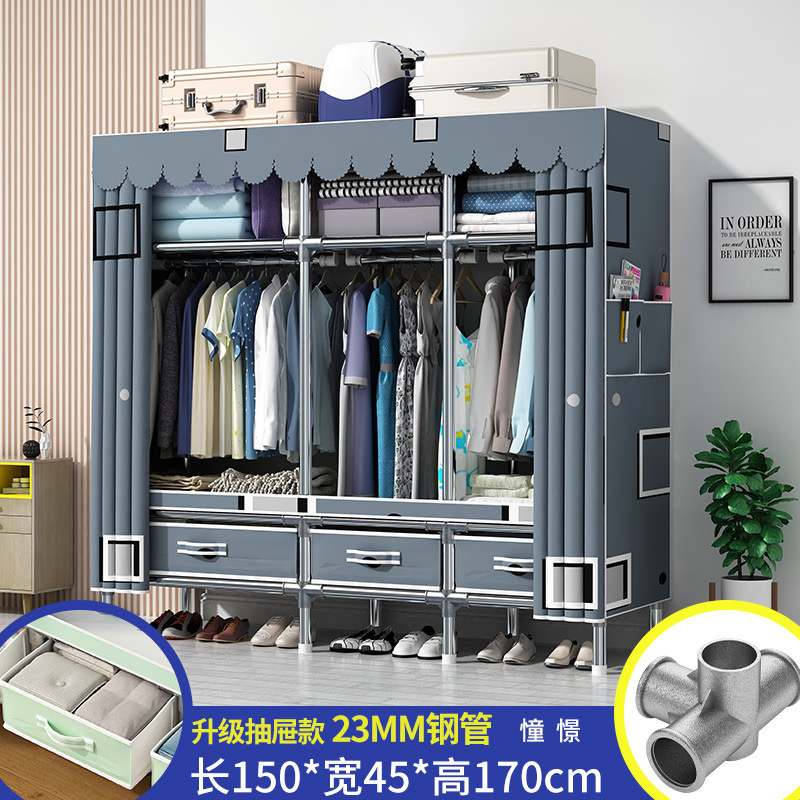 Folding Fabric Wardrobe for Bedroom