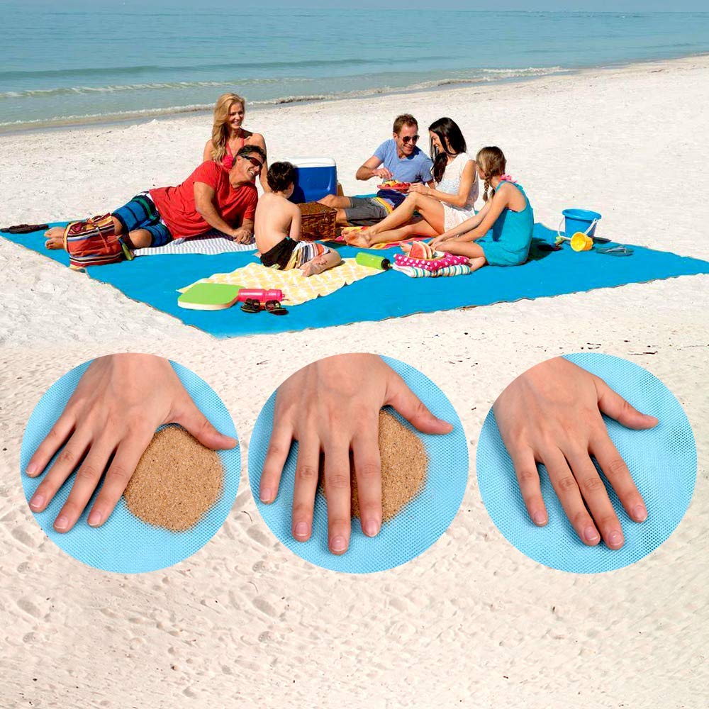 Sand-Free Beach Mats- Fast Dry, Easy to Clean Perfect Ultra Portable for Beach, Picnic, Camping, Outdoor...