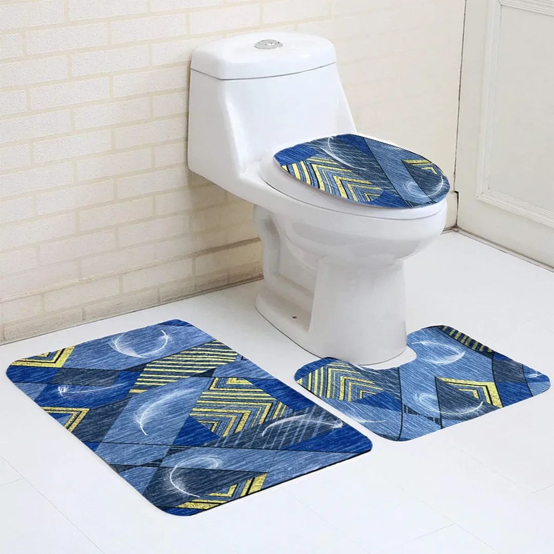 Decorative Toilet Seat with Cover Easy to Clean and Install Bathroom Decor