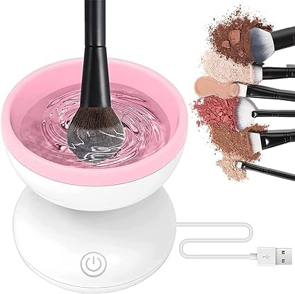 Electric Makeup Brush Cleaner Machine Cleanser Tool Portable Usb Rechargeable