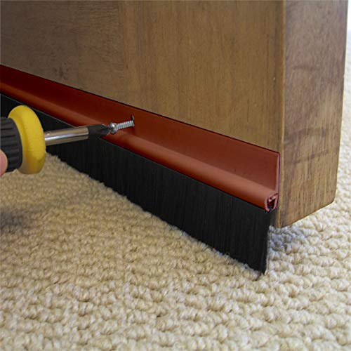 Window Home Door Seal Aluminium Plate with Nylon Brush