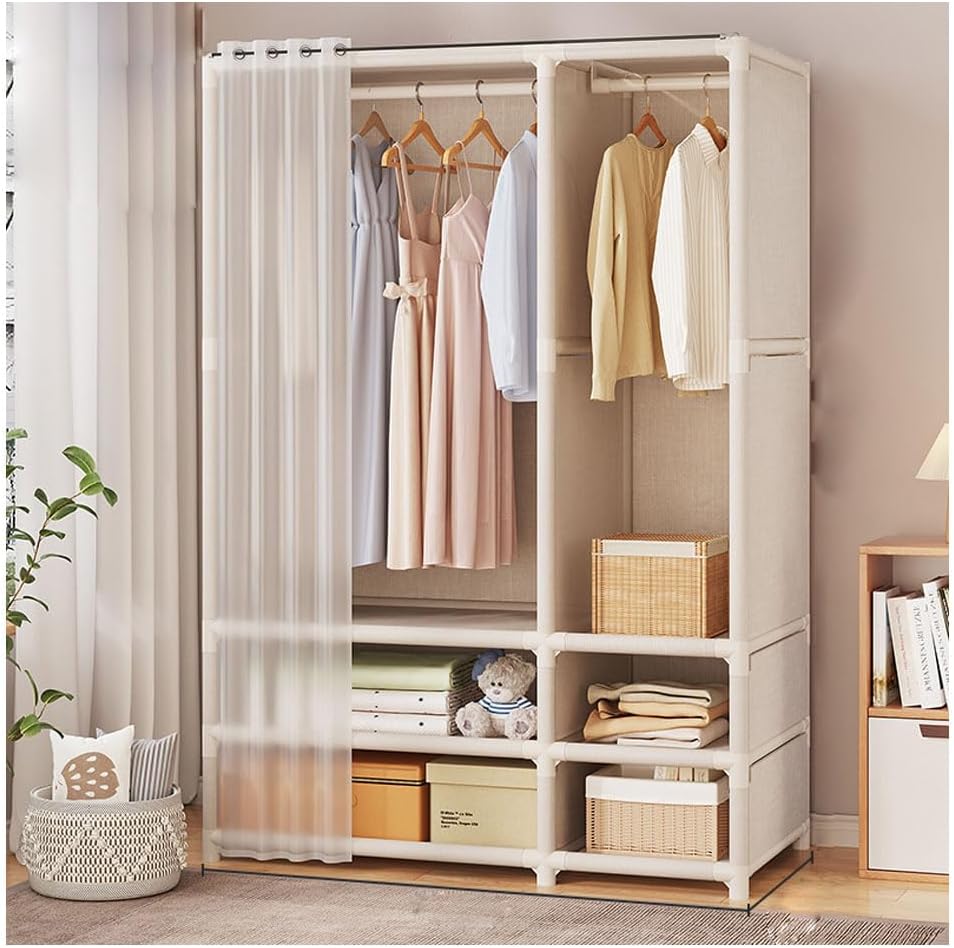 Closet Detachable Temporary Closet Easy to Assemble Foldable Wardrobe- Assorted Color