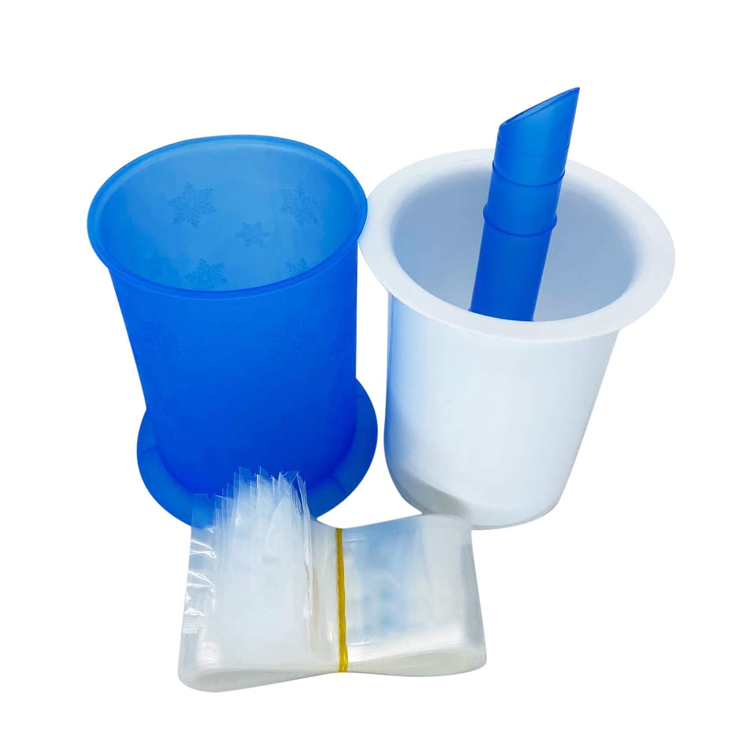 Popsicle Maker with 20 Pack Disposable Ice Popsicle Mold Bags