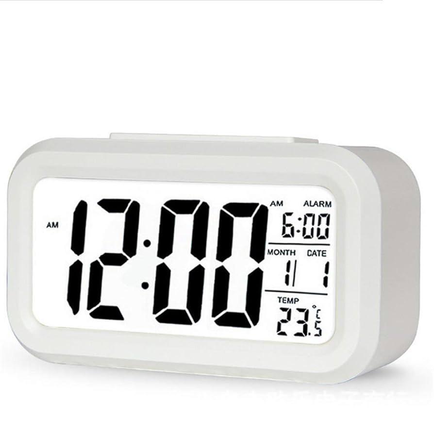 LED Digital Alarm Clock Backlight Snooze Mute- Assorted Color