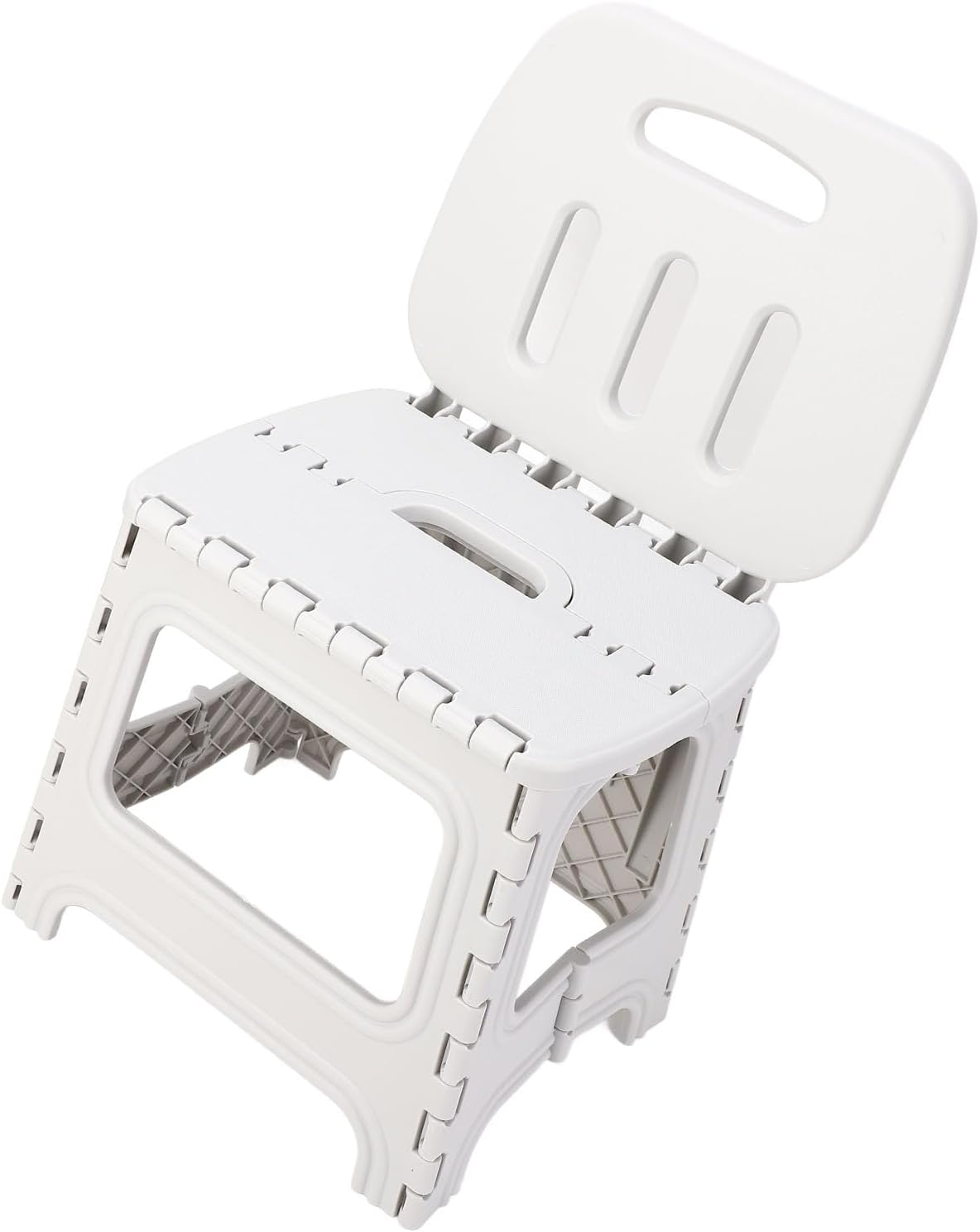 Folding Step Stool PP, Thickened Portable Small Kids Step Stool with Handle for Picnics, Camping, Dining