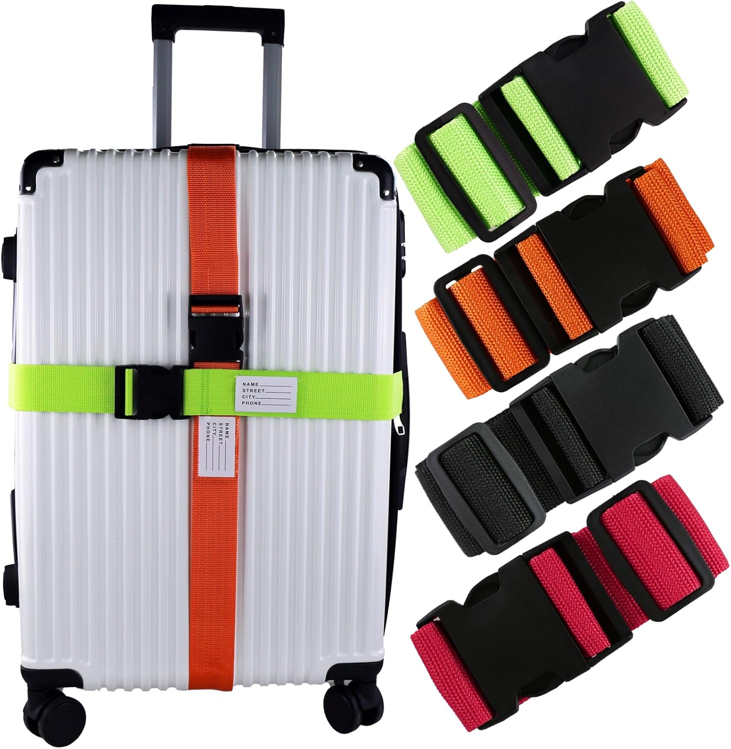 Luggage Straps- Assorted Color-  1 Pc