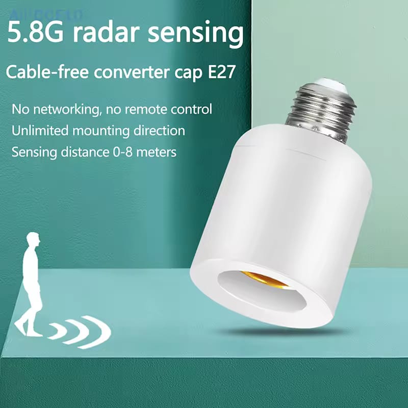 Wireless Remote Control E27 Light Socket Lamp Holder