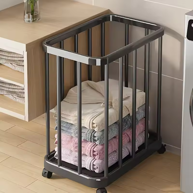 Large Capacity Dirty Clothes Storage Basket, Household Goods Storage- Assorted color