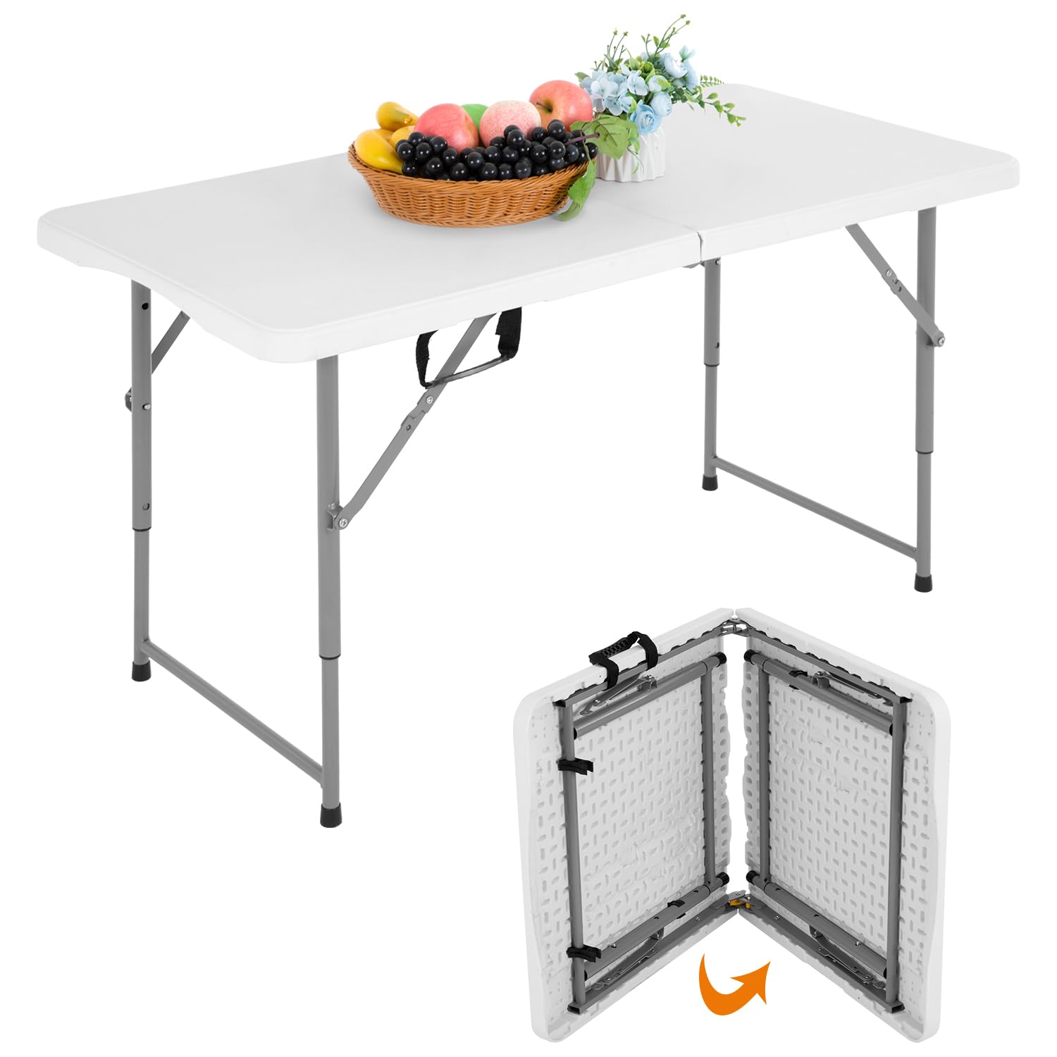 Camping Folding 4 Foot Plastic Table