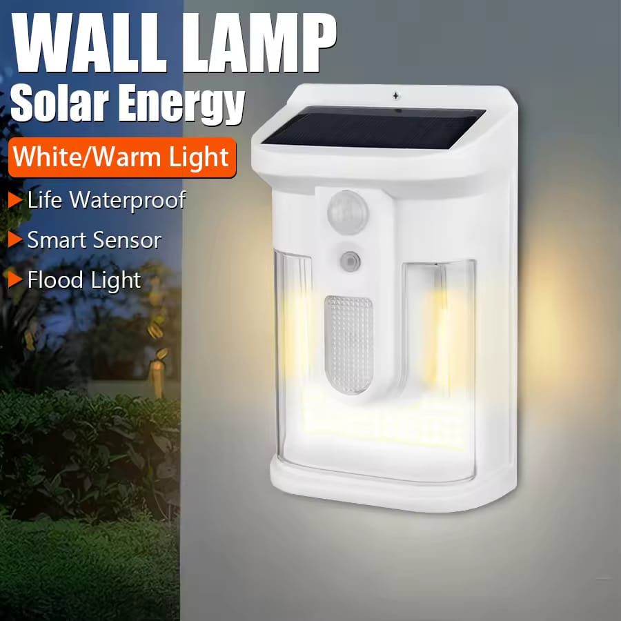 Outdoor Solar Wall Light with Motion Sensor