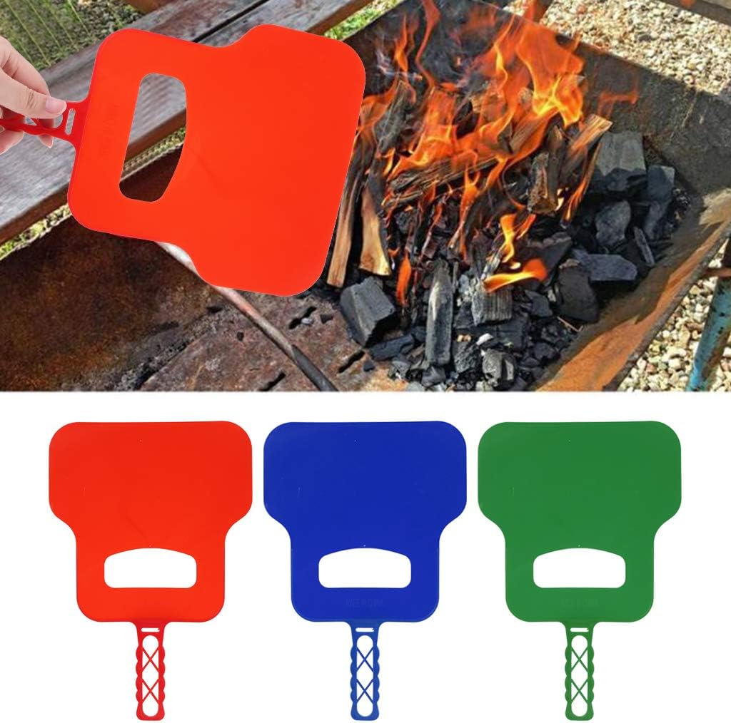 BBQ Hand Crank Blower Barbecue Fan Outdoor Cook Camping- Assorted Color