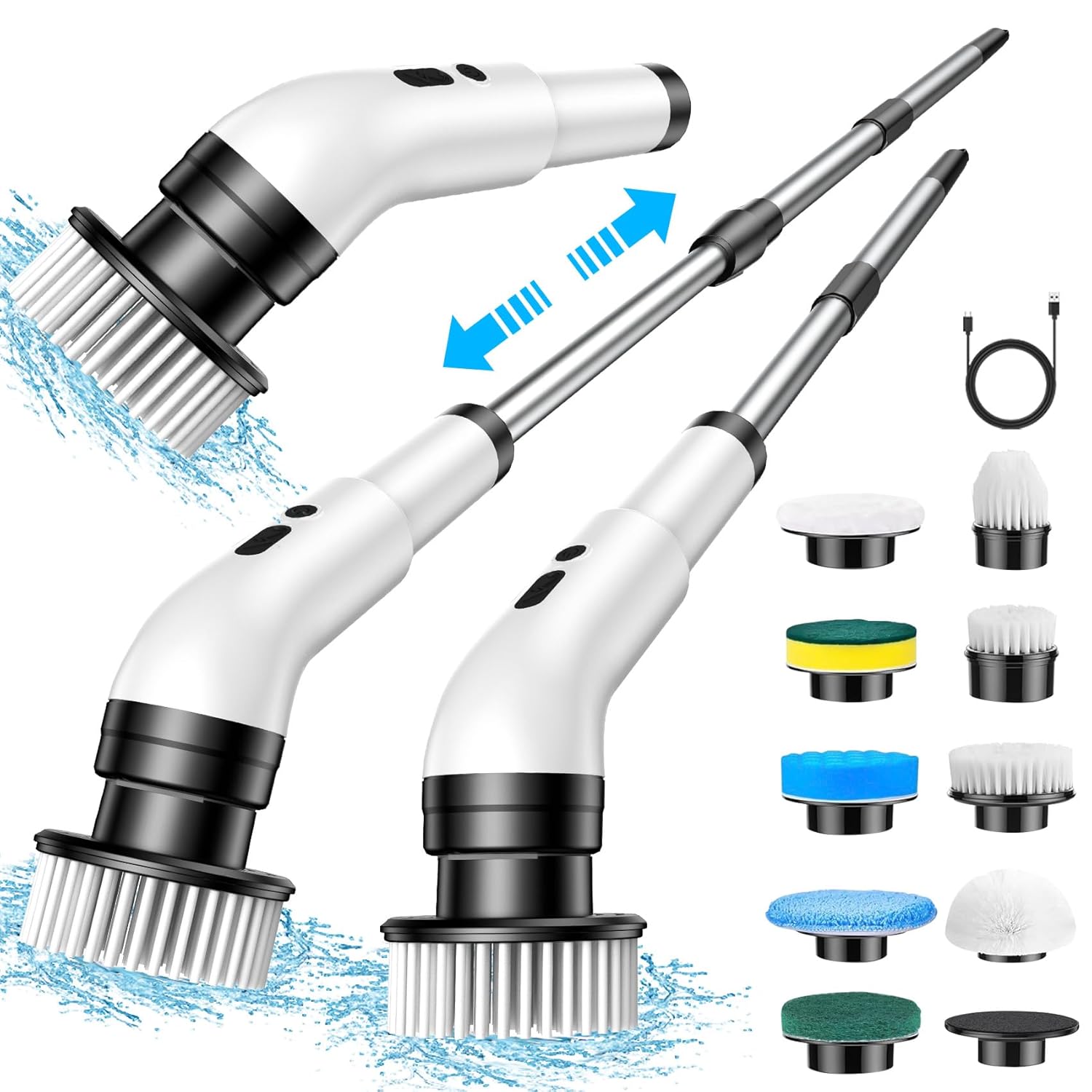 Electric Spin Scrubber, Cordless Cleaning Brush