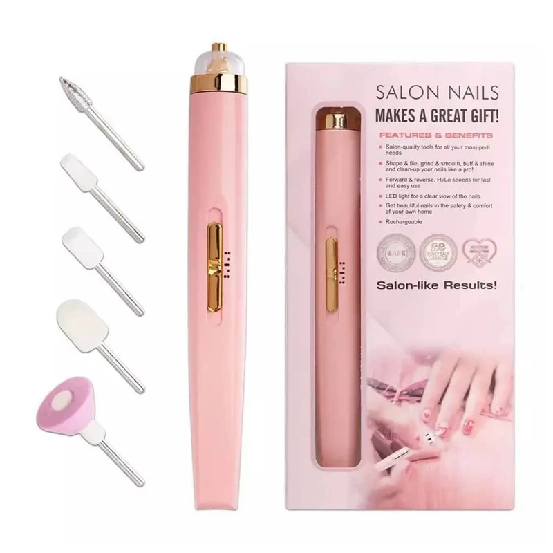 Rechargeable Nail Manicure File- Assorted Color