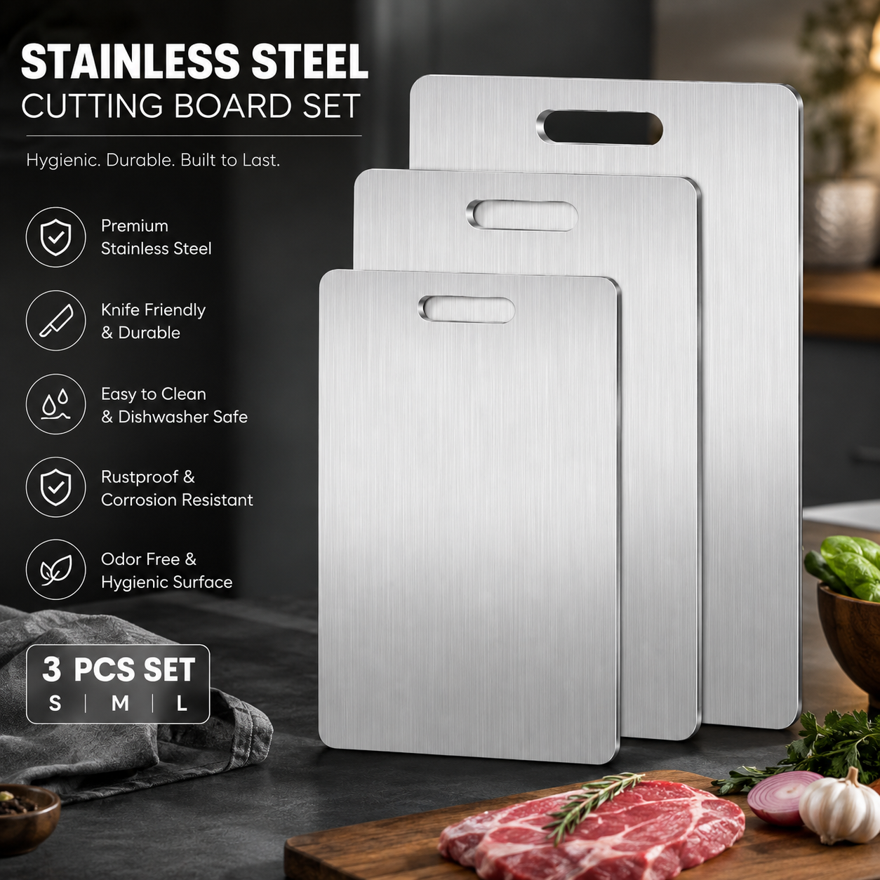 Stainless Steel Cutting Board