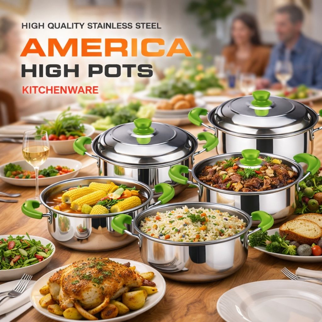 America High Pots – Premium Stainless Steel Cookware Set
