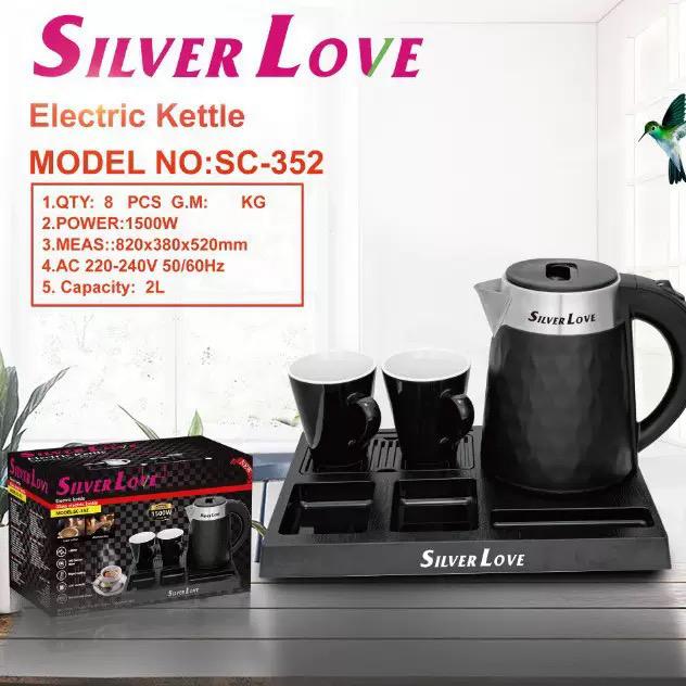 Electric Kettle with 2 Cups