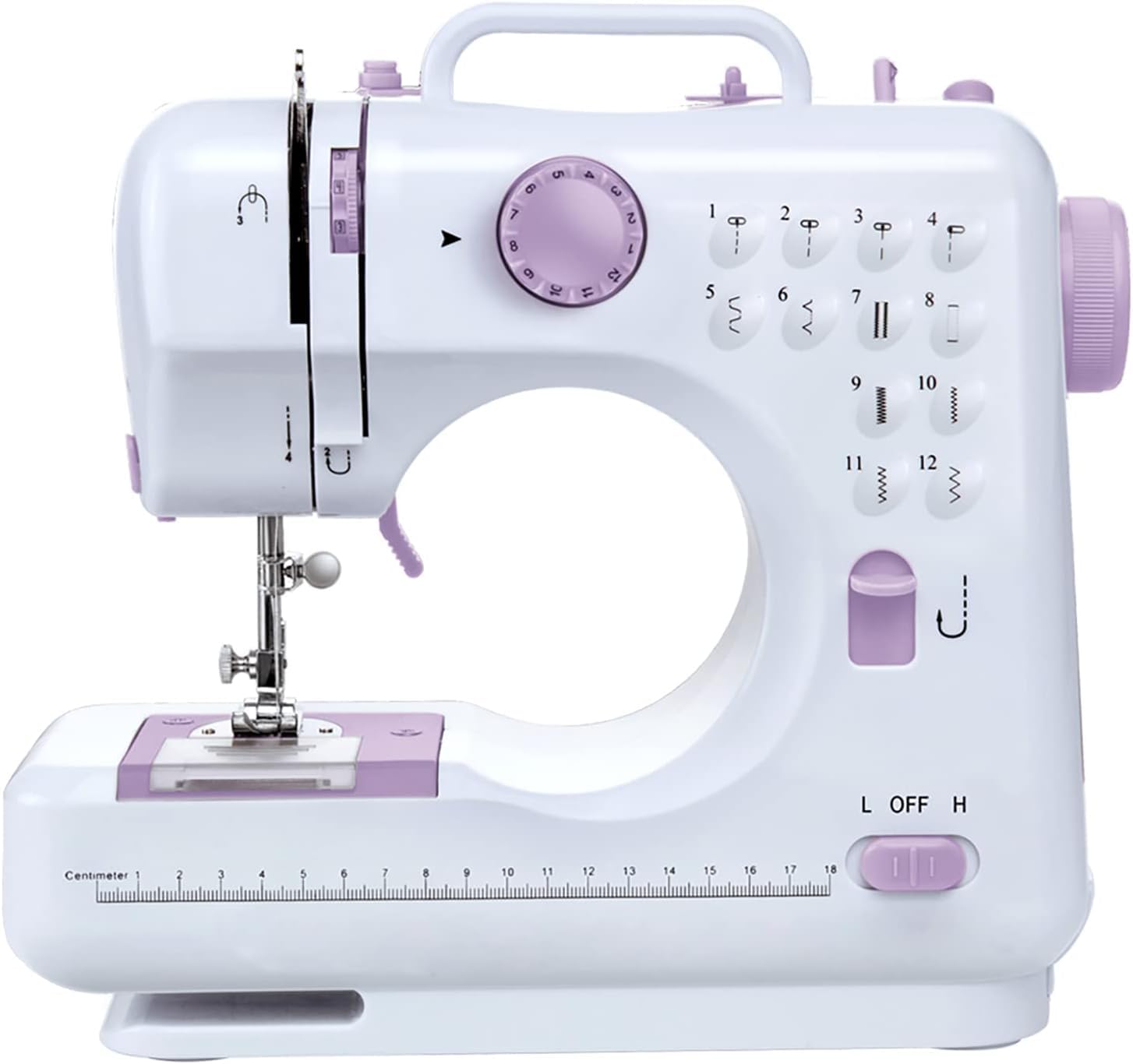 Small Sewing Machine with Dual-Speed, Reverse Stitching And Foot Pedals