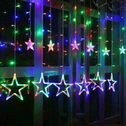 Curtain Lights, 12 Star Lights for Home Decoration