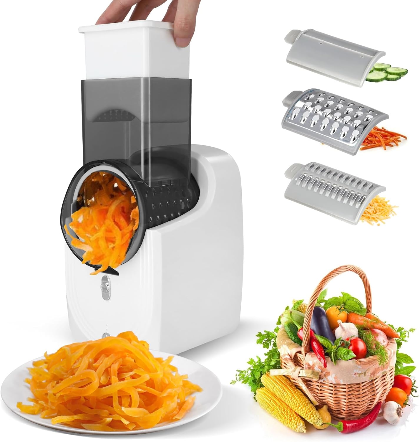 Electric Cheese Grater, Automatic Salad Maker