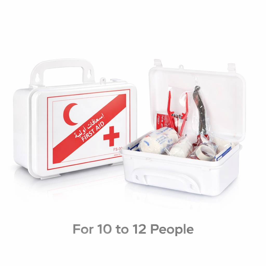 First Aid Kit – Portable Medical Emergency Kit for Home, Office & Car for 10-12 people