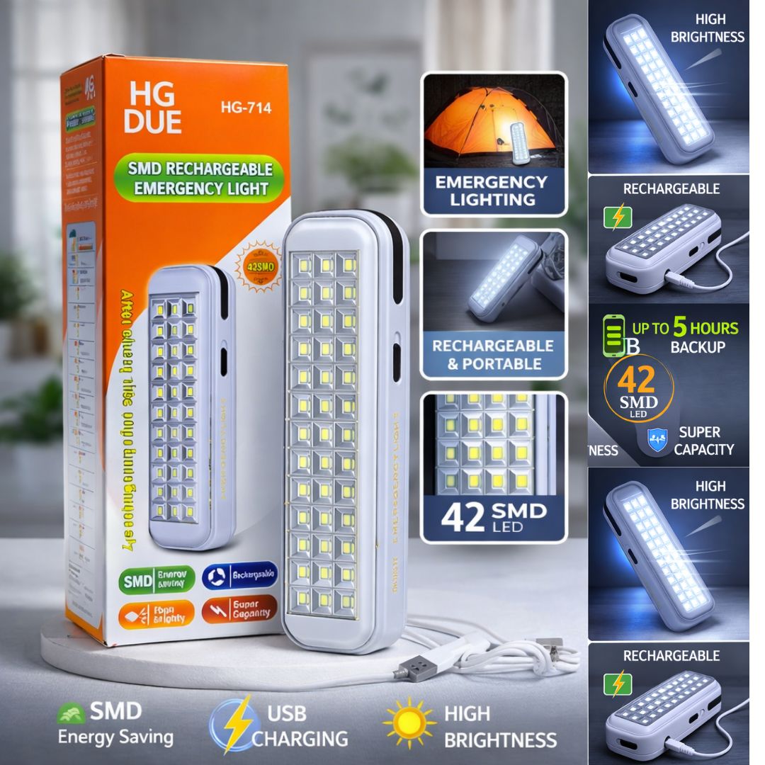 Rechargeable Emergency Light – Powerful Brightness for Every Situation