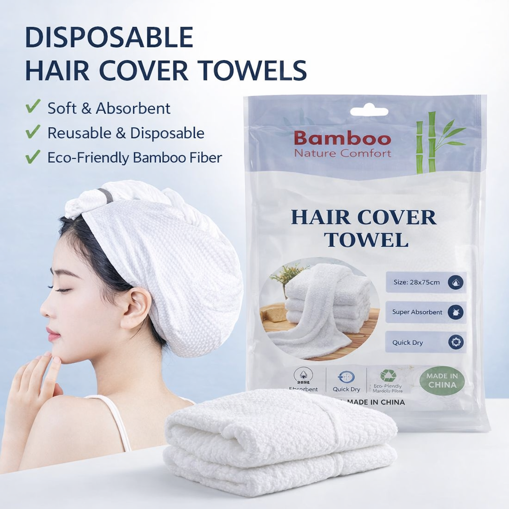 Disposable Hair Cover Towel 28×75 cm