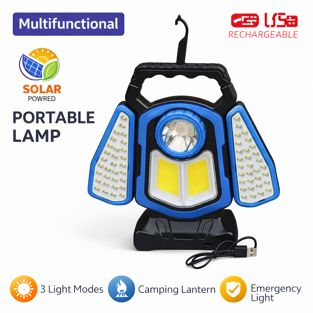 Multifunctional Solar Portable LED Lamp