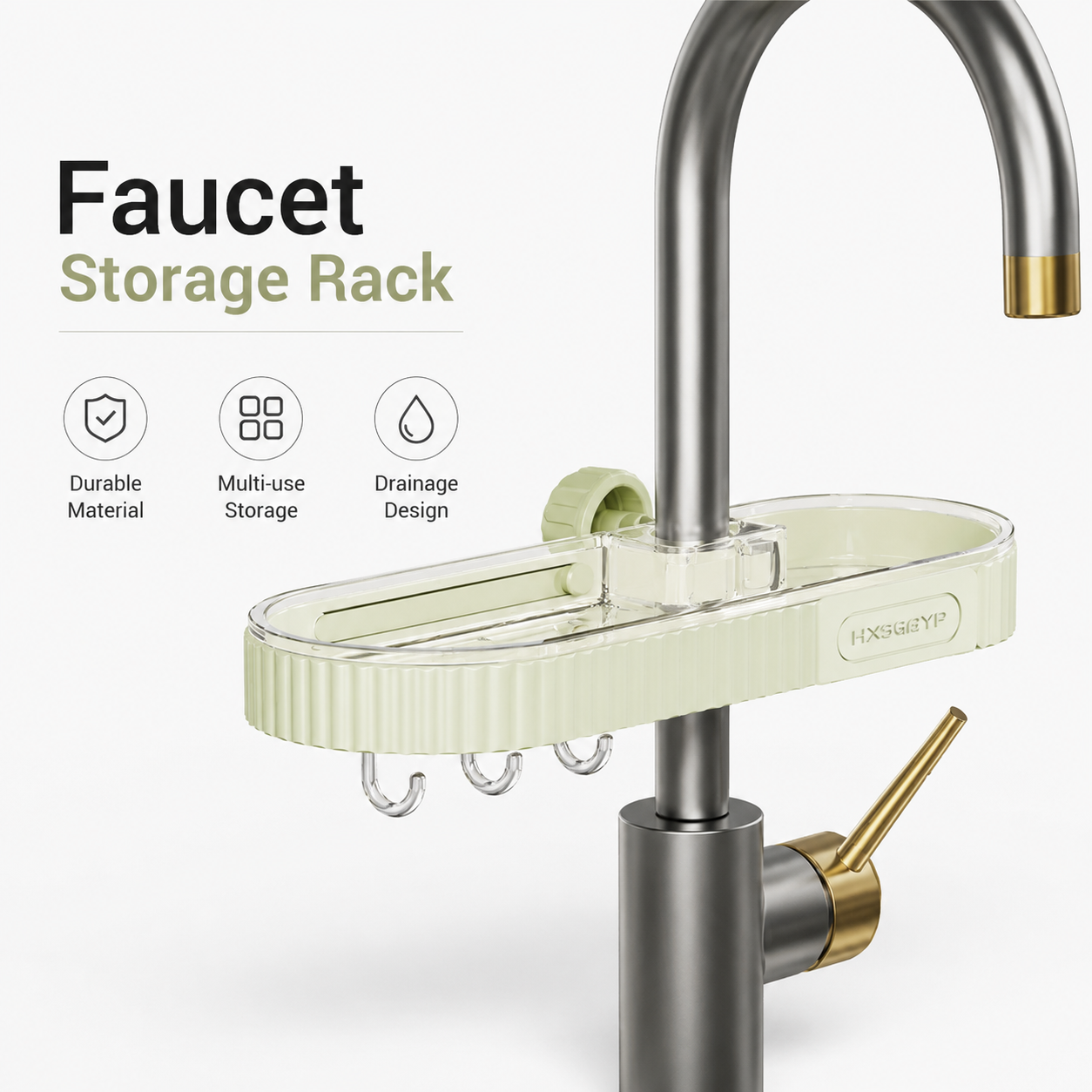 Faucet Storage Rack – Smart Sink Organizer for Kitchen & Bathroom