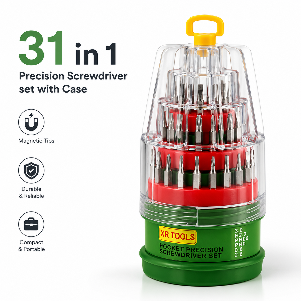31 in 1 Precision Screwdriver Set with Case