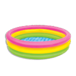 Jilong-100cmx22cm-Round-Colorful-3Ring-Pool-1