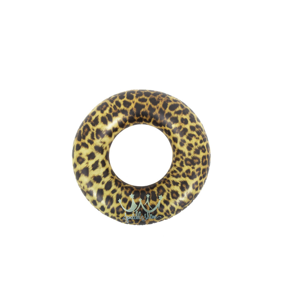 Inflatable Leopard Print Swimming Pool Inner Tube