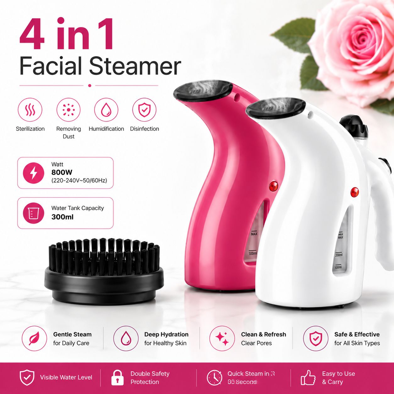 4 in 1 Beauty Facial Steamer