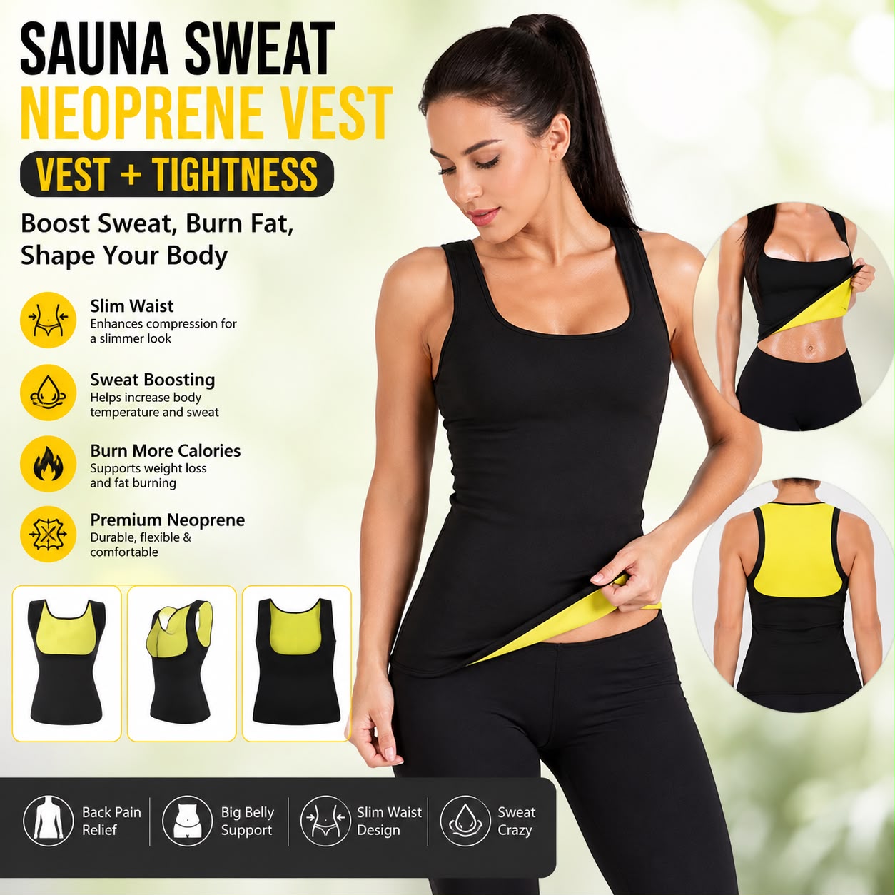 Ladies Gym Wear - Breathable - Keeps Body Temperature