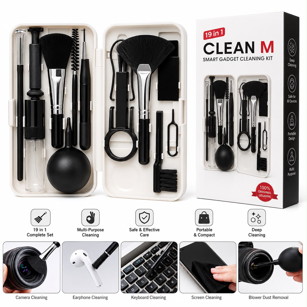 19 in 1 Smart Gadget Cleaning Kit