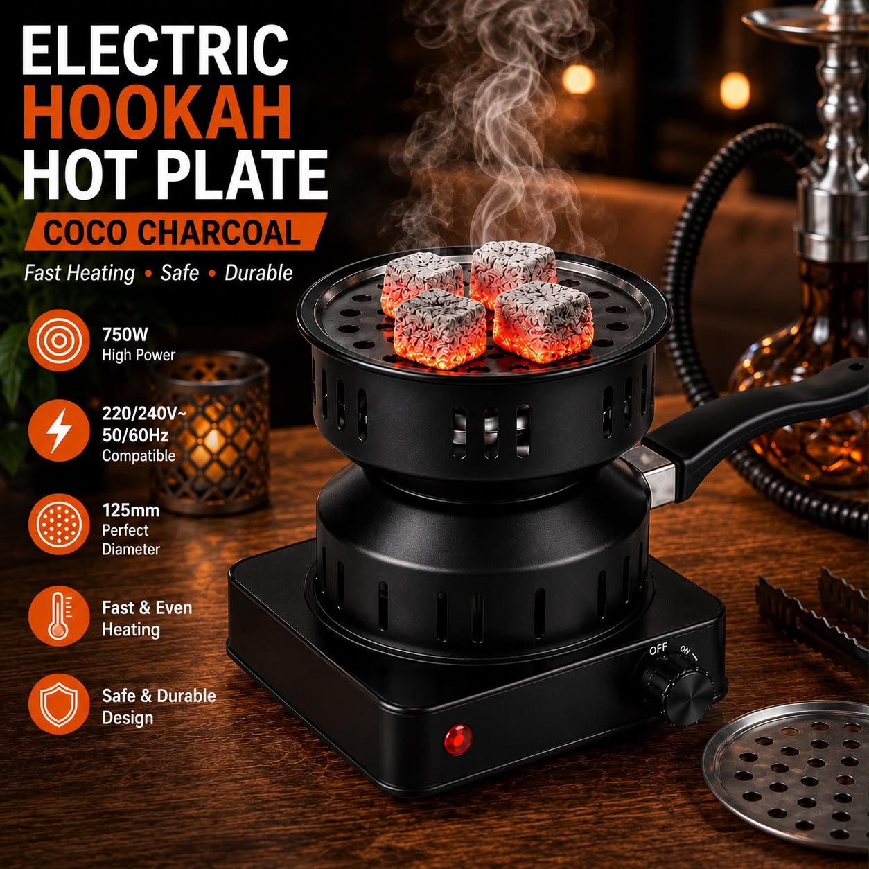 Electric Hookah Charcoal Burner