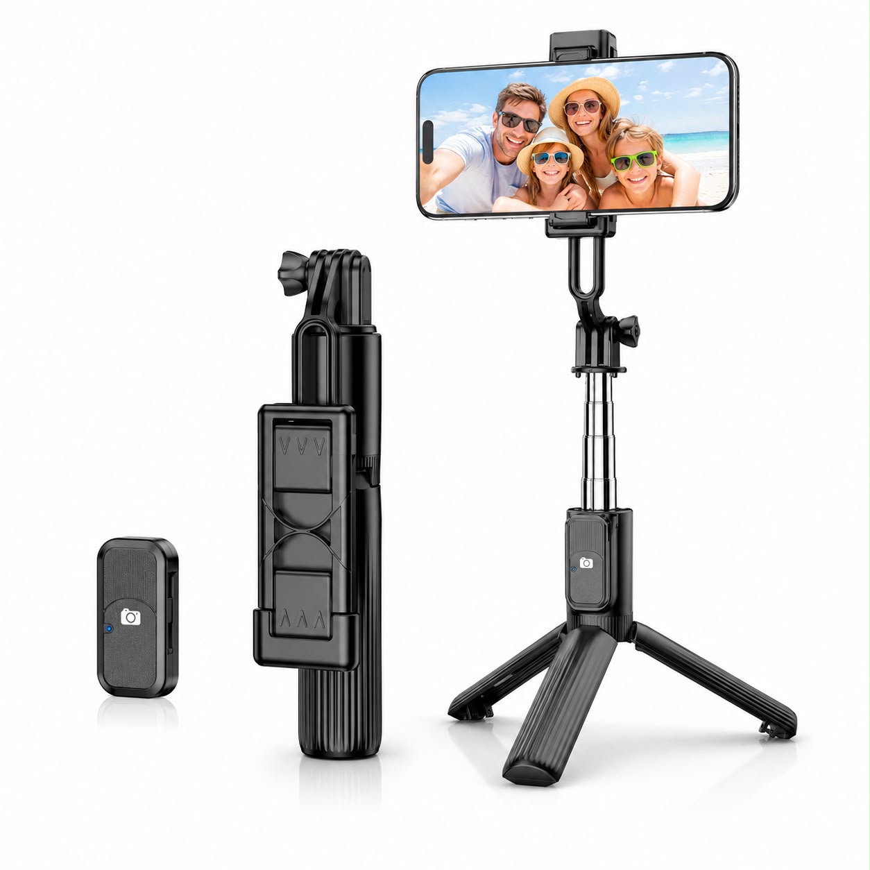 Wireless Bluetooth Selfie Stick Tripod with Remote