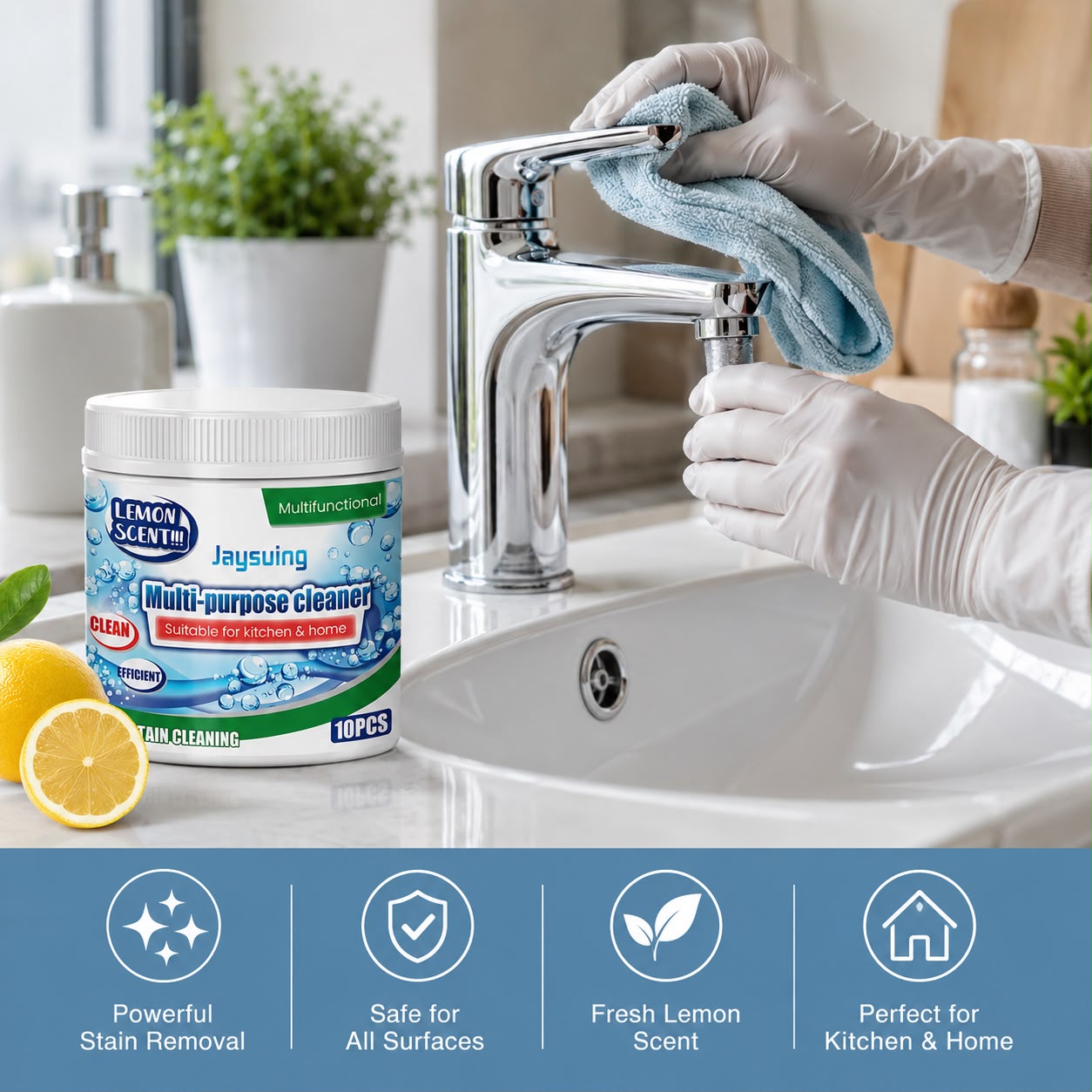 Powerful Stain Remover for Kitchen & Home (10 PCS)