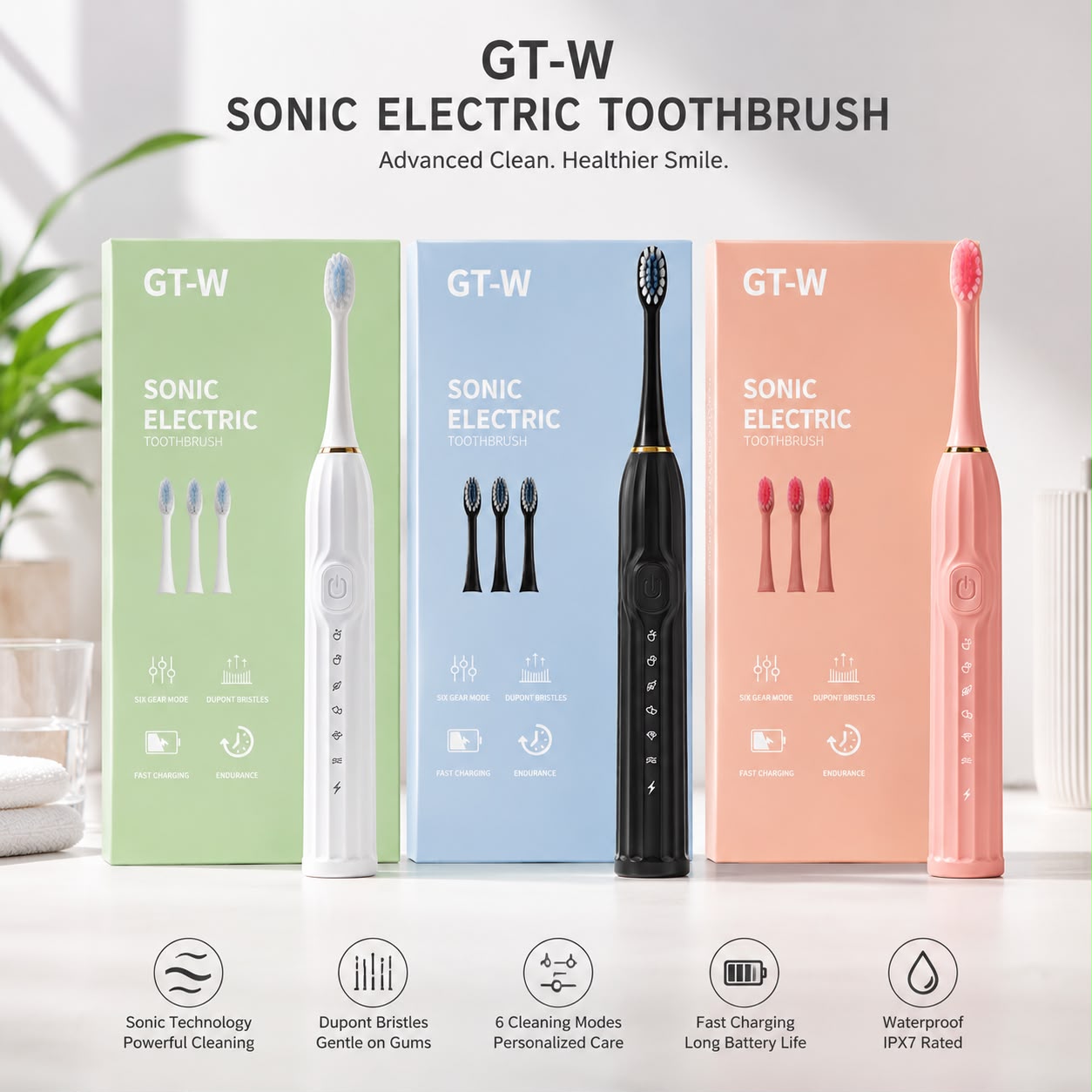 GT-W Sonic Electric Toothbrush