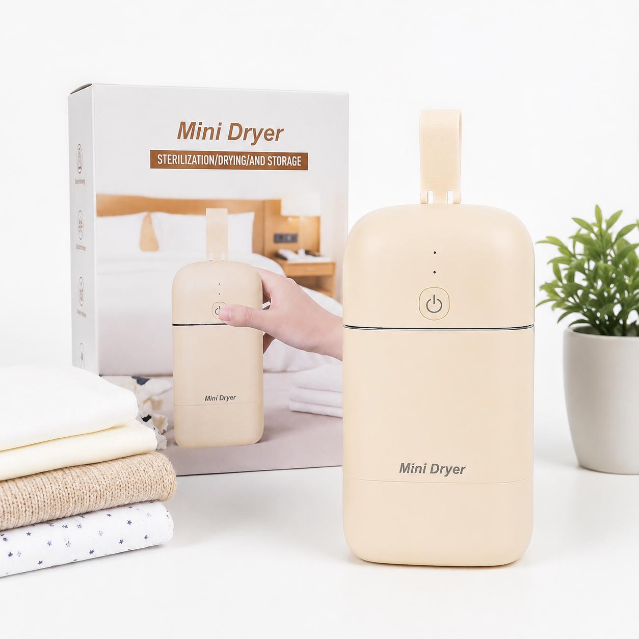 Portable Electric Clothes Dryer with Drying Bag, Foldable Mini Hot Air Laundry Dryer for Travel