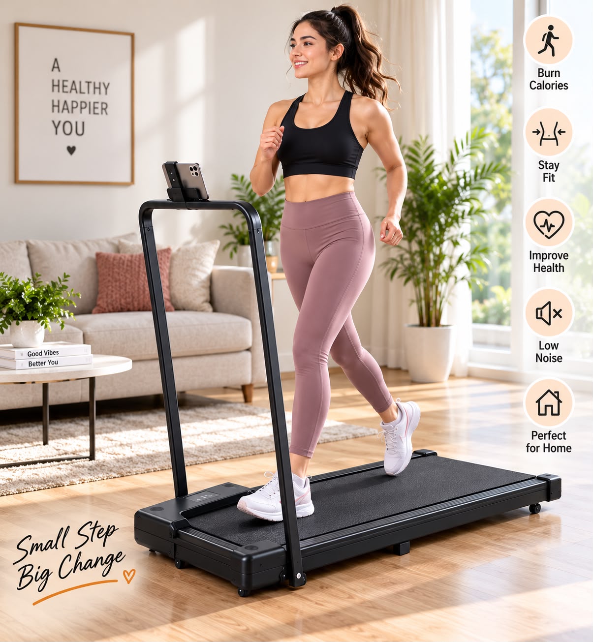 Folding Treadmill – Space-Saving Design