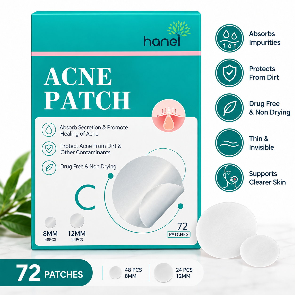 Hanel Acne Patch – 72 Patches