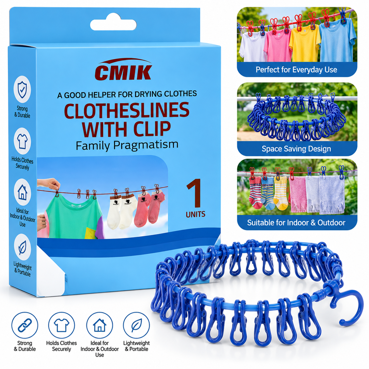 CMIK Clothesline with Clips