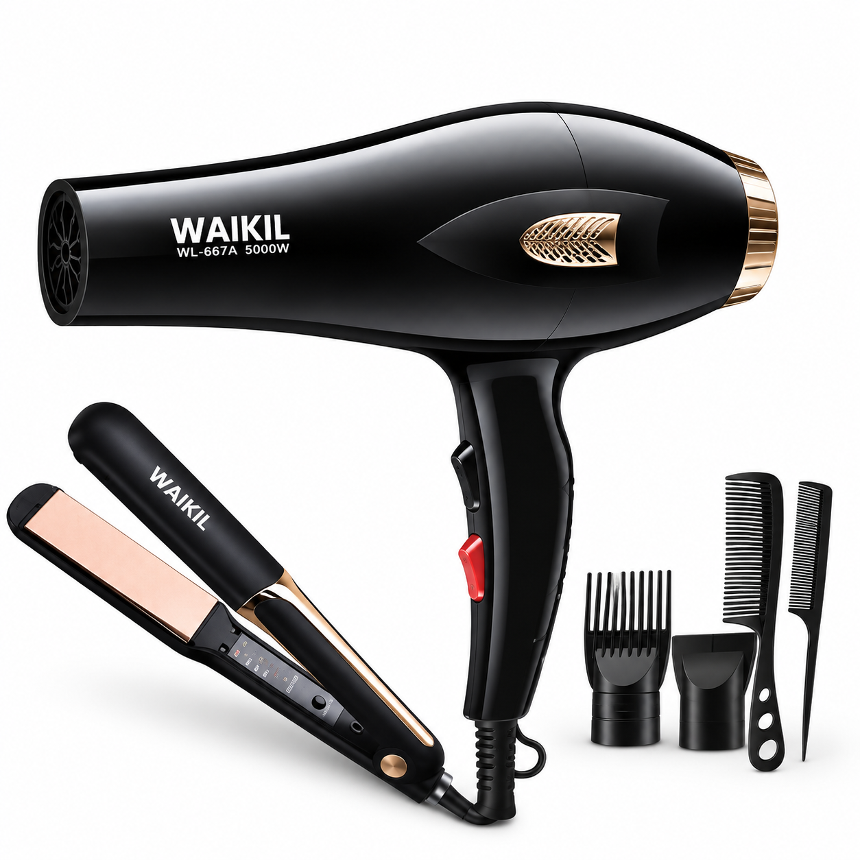 WAIKIL 6-in-1 Professional Hair Care Set – 5000W